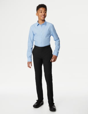 

Boys M&S Collection Boys' Skinny Leg Longer Length School Trousers (2-18 Yrs) - Black, Black