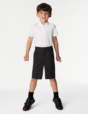 

Boys M&S Collection 2pk Boys' Slim Leg School Shorts (2-14 Yrs) - Charcoal, Charcoal