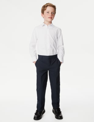 

Boys M&S Collection 3pk Boys' Longer Length Easy Iron School Shirts (4-18 Yrs) - White, White