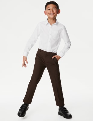 

Boys M&S Collection 2pk Boys' Slim Fit Non-Iron School Shirts (2-18 Yrs) - White, White