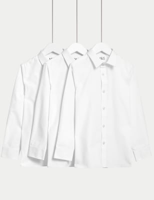 

Boys M&S Collection 3pk Boys' Easy Dressing Easy Iron School Shirts (3-18 Yrs) - White, White