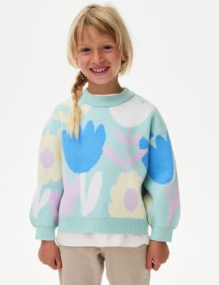 

Girls M&S Collection Floral Jumper (2-8 Yrs) - Multi, Multi