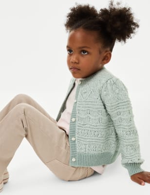 

Girls M&S Collection Knitted Cardigan (2-8 Yrs) - Green, Green