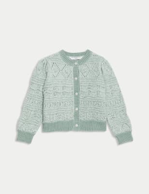 

Girls M&S Collection Knitted Cardigan (2-8 Yrs) - Green, Green