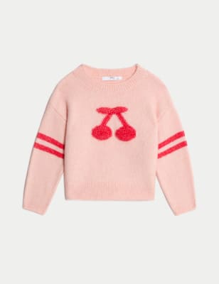 

M&S Collection Suéter de cerezas (2-8 años) - Pink, Pink
