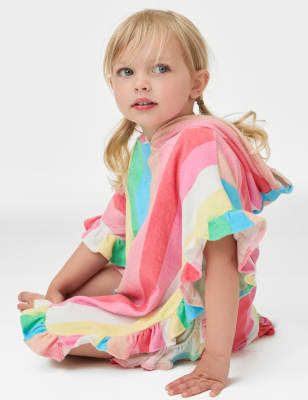 

Girls M&S Collection Cotton Rich Rainbow Towelling Poncho (2-8 Yrs) - Multi, Multi