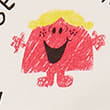 Cotton Mr Men&trade; Little Miss&trade; Sweatshirt (2-7 Yrs), WHITE MIX, swatch