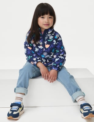 

Girls,Unisex,Boys M&S Collection Printed Fleece Top (2-8 Yrs) - Blue Mix, Blue Mix
