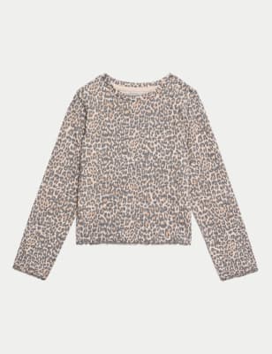 

Girls M&S Collection Cotton Rich Crinkle Jersey Top (2-8 Yrs) - Neutral Brown, Neutral Brown