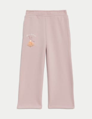 

Girls M&S Collection Cotton Rich Ballerina Joggers (2-8 Yrs) - Pink, Pink