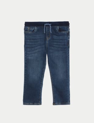 

Girls M&S Collection Mom Denim Elasticated Waist Jeans (2-8 Yrs), Denim