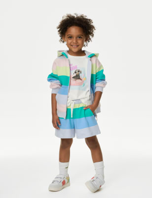 

M&S Collection Gemusterte Laufshorts aus reiner Baumwolle (2-8 J.) - Multi, Multi