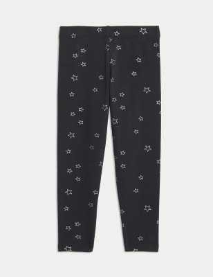 

Girls M&S Collection Cotton Rich Stars Leggings (2-8 Yrs) - Carbon, Carbon