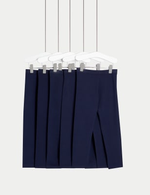 

M&S Collection Pack de 5 leggings lisos de algodón (2-8 años) - Dark Navy, Dark Navy