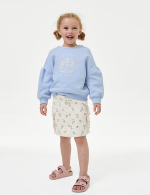 

Girls M&S Collection Mini Pure Cotton Printed Skirt (2-8 Yrs) - Ecru, Ecru