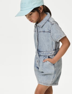 

Girls M&S Collection Denim Boiler Suit (2-8 Yrs), Denim