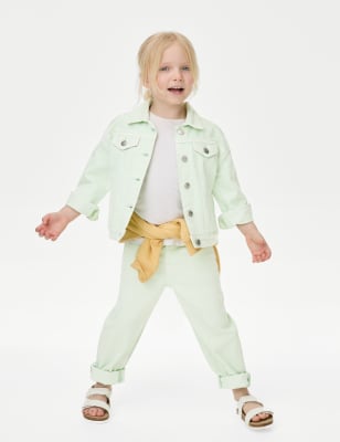 

Girls M&S Collection Denim Mom Jeans (2-8 Yrs) - Light Apple, Light Apple