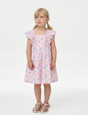 

Girls M&S Collection Pure Cotton Floral Dress (2-8 Yrs) - Pink Mix, Pink Mix