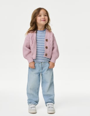 

Girls,Unisex,Boys M&S Collection Straight Leg Jeans (2-8 Yrs) - Med Blue Denim, Med Blue Denim