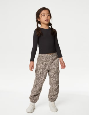 

Girls M&S Collection Cotton Rich Parachute Trousers (2-8 Yrs) - Neutral, Neutral