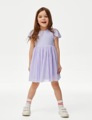 

Girls M&S Collection Cotton Rich Tulle Dress (2-8 Yrs) - Lilac, Lilac