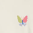 Cotton Rich Butterfly Top & Bottom Outfit (2-8 Yrs), CREAM MIX, swatch