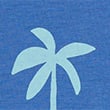 Pure Cotton Palm Tree Dress (2-8 Yrs), BLUE MIX, swatch