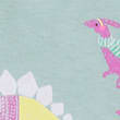 Pure Cotton Dinosaur Print Dress (2-7 Yrs), AQUA, swatch