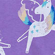 Cotton Rich Unicorn Print Sweatshirt, PURPLE, swatch