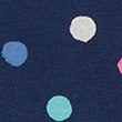 Cotton Rich Spot Print Sweatshirt, NAVY, swatch