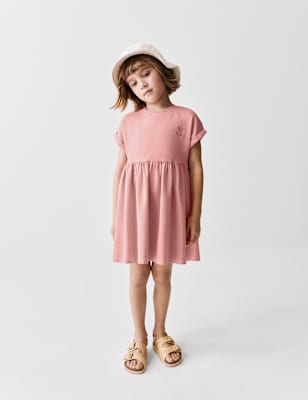 

Girls M&S Collection Cotton Rich Jersey Dress (2-8 Yrs), Pink