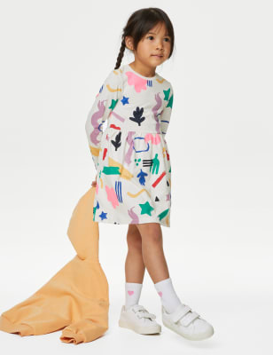 

Girls M&S Collection Pure Cotton Abstract Print Dress (2-8 Yrs) - Multi, Multi