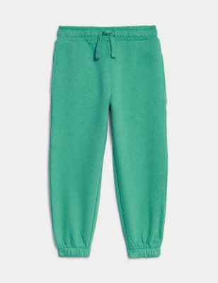 

Girls,Unisex,Boys M&S Collection Cotton Rich Joggers (2-8 Yrs) - Green, Green