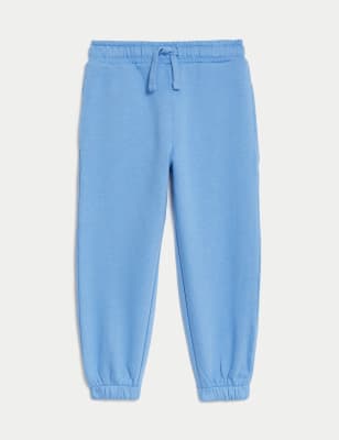 

Girls,Unisex,Boys M&S Collection Cotton Rich Joggers (2-8 Yrs) - Fresh Blue, Fresh Blue