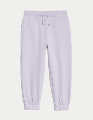 

Girls,Unisex,Boys M&S Collection Cotton Rich Joggers (2-8 Yrs) - Light Lavender, Light Lavender