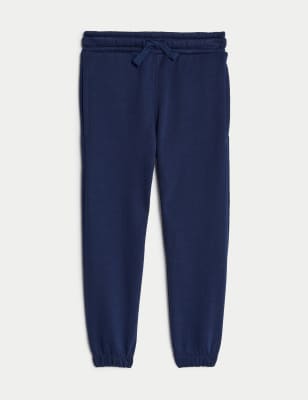 

Girls,Unisex,Boys M&S Collection Cotton Rich Joggers (2-8 Yrs) - Indigo, Indigo