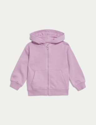 

Girls,Unisex,Boys M&S Collection Cotton Rich Plain Hoodie (2-8 Yrs) - Soft Magenta, Soft Magenta