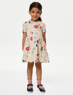 

Girls M&S Collection Pure Cotton Printed Dress (2-8 Yrs) - Calico, Calico