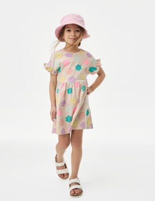 

Girls Pure Cotton Printed Dress (2-8 Years) - Calico, Calico