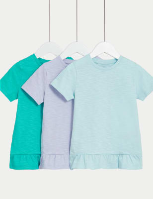 

Girls M&S Collection 3pk Pure Cotton T-Shirts (2-8 Yrs) - Green Mix, Green Mix