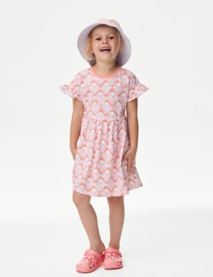 

Girls M&S Collection Pure Cotton Heart Print Dress (2-8 Yrs) - Pink Mix, Pink Mix