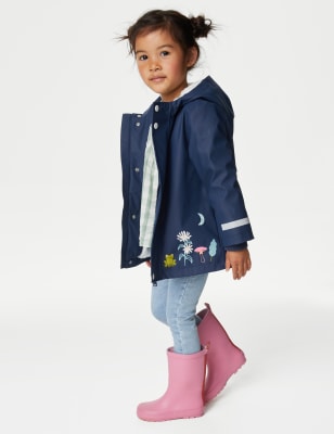 

Girls M&S Collection Stormwear™ Floral Hooded Fisherman Coat (2-8 Yrs) - Navy Mix, Navy Mix