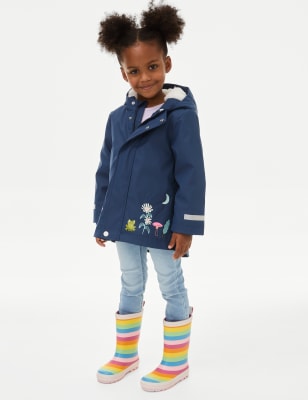 

Girls M&S Collection Stormwear™ Floral Hooded Fisherman Coat (2-8 Yrs) - Navy Mix, Navy Mix