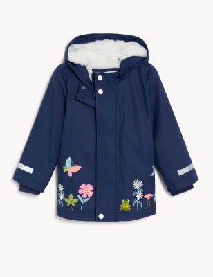 

Girls M&S Collection Stormwear™ Floral Hooded Fisherman Coat (2-8 Yrs) - Navy Mix, Navy Mix