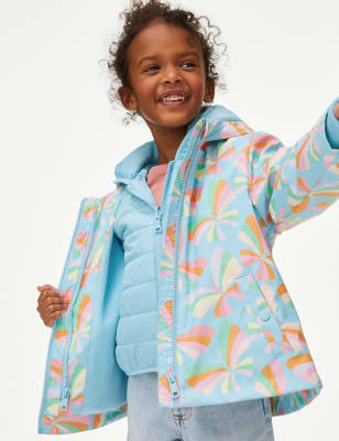 

M&S Collection Abrigo estilo pescador con diseño de mariposas (2-8 años) - Multi, Multi