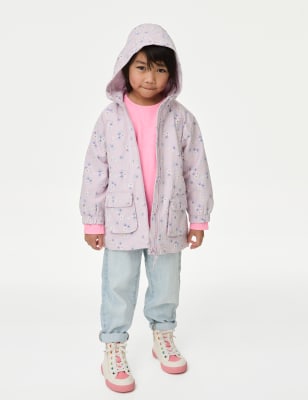 

M&S Collection Parka con capucha 100% algodón (2-8 años) - Pink Mix, Pink Mix