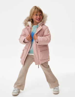 

Girls M&S Collection Stormwear™ Cotton Rich Parka (2-8 Yrs) - Pink, Pink