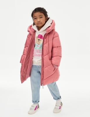 

Girls M&S Collection Hooded Padded Coat (2-8 Yrs) - Pink, Pink