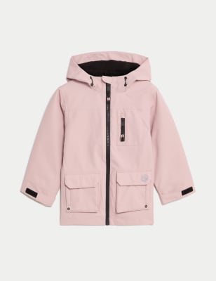 

Girls M&S Collection Waterproof Hooded Coat (2-8 Yrs) - Pink, Pink