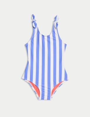 

Girls M&S Collection Striped Swimsuit (2-8 Yrs) - Blue Mix, Blue Mix